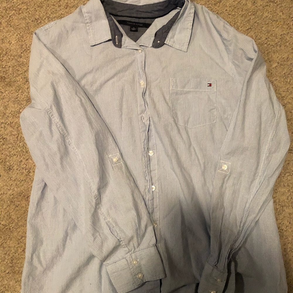 Pin Stripe Tommy Hilfiger Dress Shirt